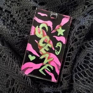 Neon Scenecore Necklace- Pink Zebra Print